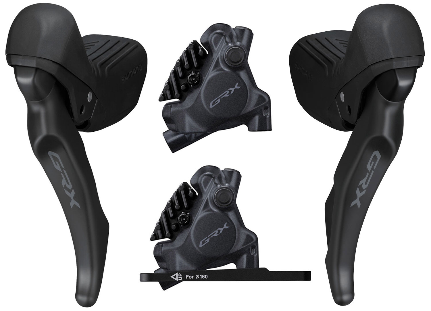 Shimano GRX BL/ST-RX610+BR-RX410 1x12-speed Disc Brake Set Disc